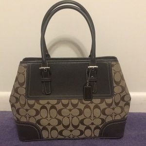 Coach zippered tote